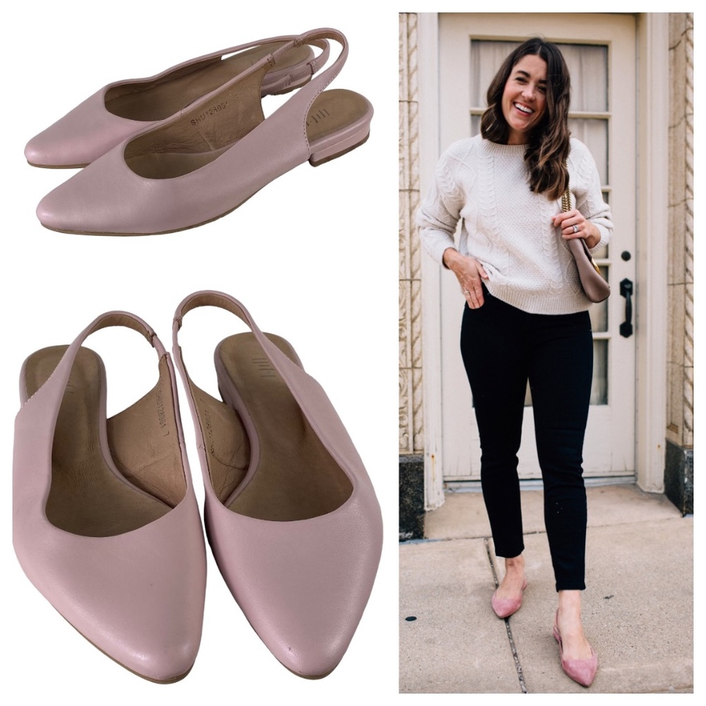 J. Jill Pink Slingback Flats with Pointed Toe